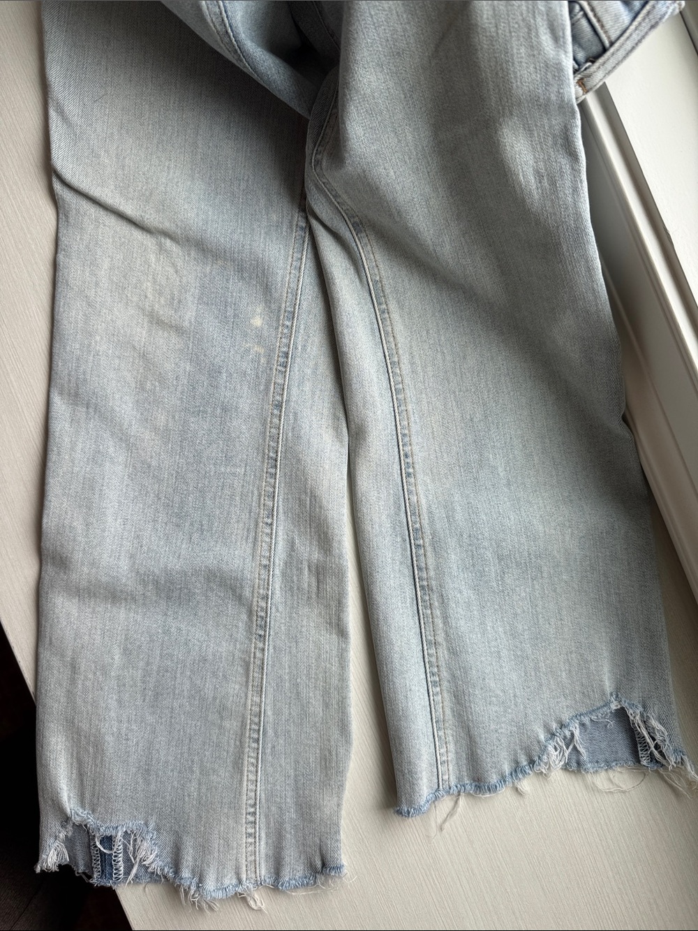 Rag & Bone Cut Off Raw Hem High Rise distressed Jeans size 29 size 8 - Picture 9 of 9